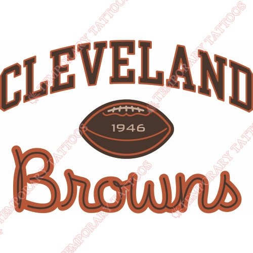 Cleveland Browns Customize Temporary Tattoos Stickers NO.484
